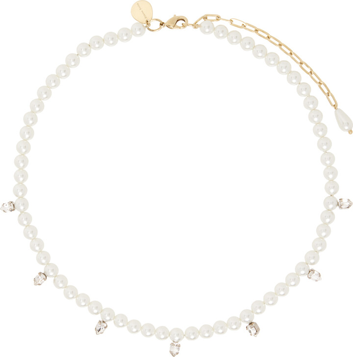 【関税込み】Crystal Floret Necklace - Simone Rocha - Brass - Simone Rocha - Floret Necklace in Crystal - NKS77-0903 – Voo