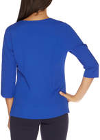 Thumbnail for your product : Nautica Short Sleeve Button Placket Top