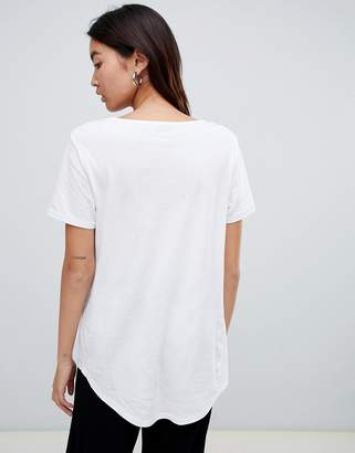 ASOS Design T-Shirt With Scoop Neck And Curved Hem 3 Pack