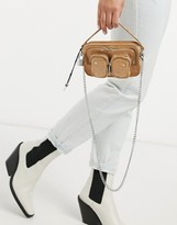 Thumbnail for your product : Nunoo Helena leather cross-body bag in beige croc