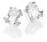 Thumbnail for your product : Marquis Silver Ice Clear Quartz, Grey Diamond & Sterling Silver Earrings