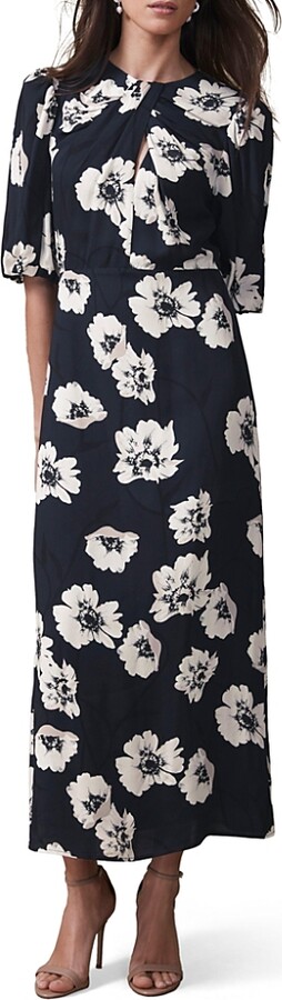 Mint Velvet Women's Garden-Print Midi Dress
