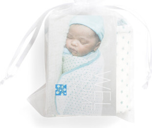 TJMAXX Tiny Stars Swaddling Blanket And Knot Hat Set, Spandex/Viscose