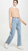Thumbnail for your product : A Gold E Mid Rise Pleated Baggy Jeans