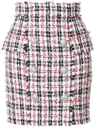 Balmain tweed mini skirt