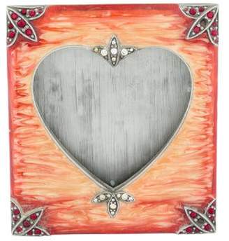 Jay Strongwater Embellished Heart Picture Frame