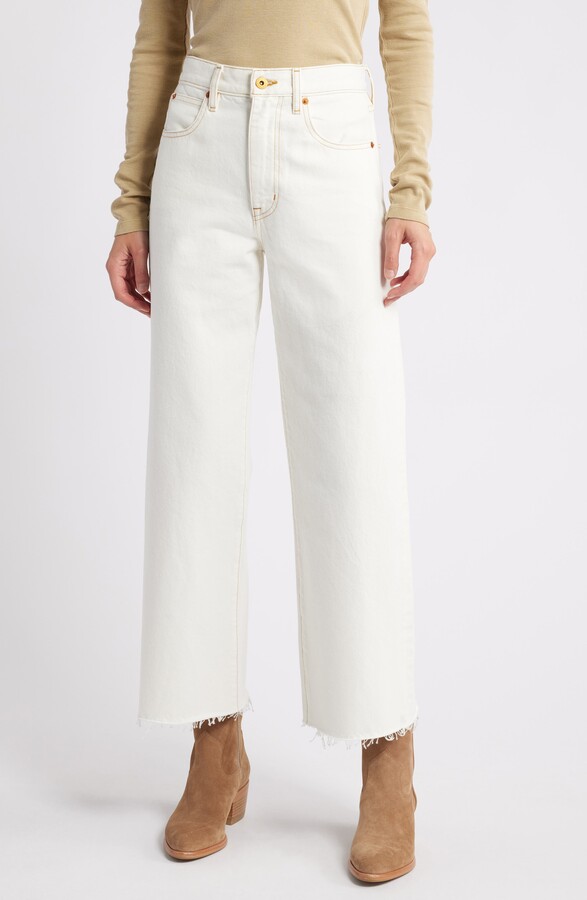 SLVRLAKE Grace High Waist Crop Wide Leg Jeans