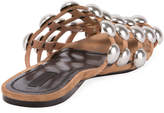 Thumbnail for your product : Alexander Wang Amelia Studded Suede Mule, Clay