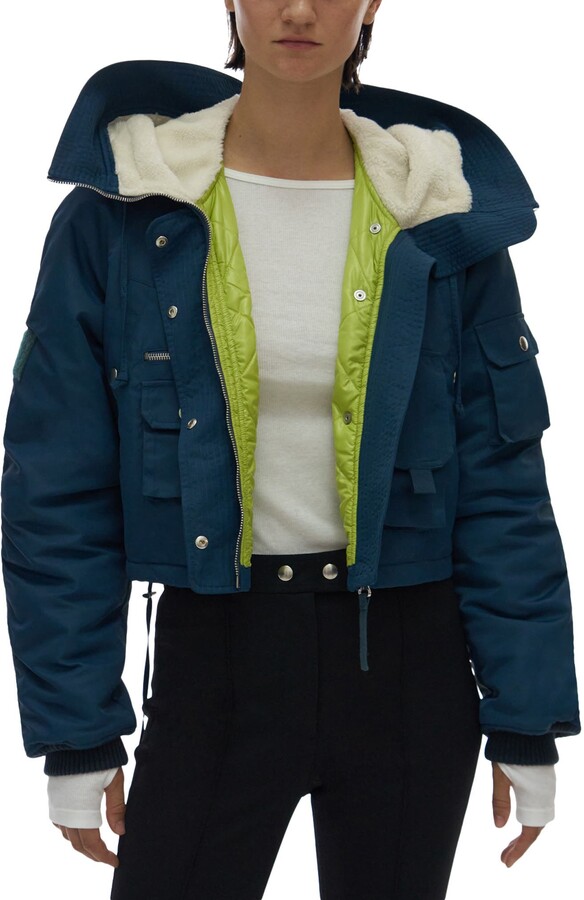 fleece lined nylon jacket
