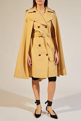 KHAITE The Donna Trench Cape In Sand