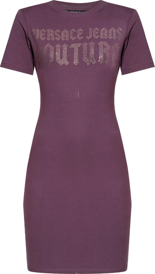 Versace Jeans Couture logo-embellished T-shirt dress