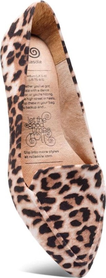 Rollasole Women's Into The Wild Flat Shoes In Leopard Print