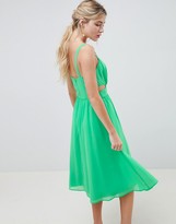 Thumbnail for your product : ASOS DESIGN Cut Out Midi Dress With Cami Straps