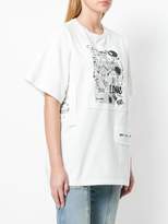 Thumbnail for your product : MM6 MAISON MARGIELA scribble patch T-shirt