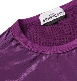 Stone Island Garment-Dyed Nylon-Metal Sweatshirt