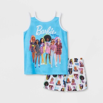 Barbie Girls' 2pc Pajama Set - Blue