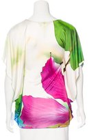 Thumbnail for your product : Roberto Cavalli Printed Draped Top w/ Tags