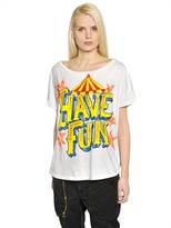 Thumbnail for your product : Faith Connexion Hand-Painted Cotton Jersey T-Shirt
