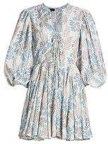 Thumbnail for your product : No Pise La Grama La Cebra Linen-Blend Dress