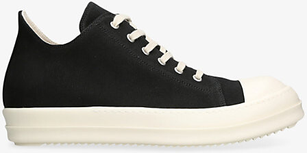 Drkshdw Womens Blk/White Contrast-Toe Canvas Low-Top Trainers Eur 41 / 7 Uk Men