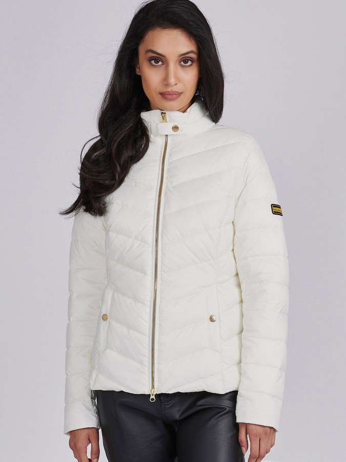 Barbour International Aubern Quilted Jacket White - ShopStyle