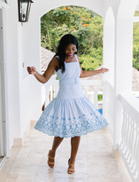 Thumbnail for your product : Draper James Embroidered Belted Dress