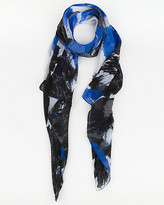 Thumbnail for your product : Le Château Abstract Print Woven Lightweight Scarf