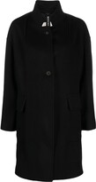 Single-Breasted Button-Fastening Coat 