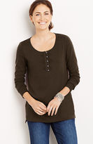 Thumbnail for your product : J. Jill Embroidered Henley tee