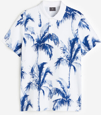 H&M Regular Fit Printed Polo Shirt