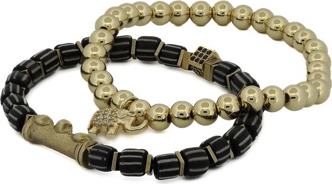 Ebru Jewelry One Of A Kind Plated Beaded Bracelet