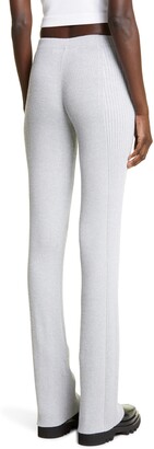 Dion Lee Light Reflective Ribbed Flare Pants