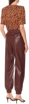 Thumbnail for your product : MSGM Faux leather trackpants