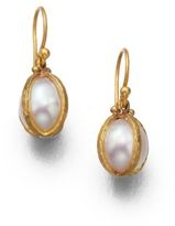 Thumbnail for your product : Gurhan Capture South Sea Pearl & 24K Yellow Gold Drop Earrings