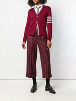 Thumbnail for your product : Thom Browne Shadow Stripe Cropped Trousers