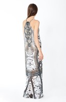 Thumbnail for your product : Hale Bob Marquesa Silken Splash Maxi In Black and White