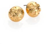 Thumbnail for your product : Tory Burch Medallion Dome Stud Earrings/Goldtone