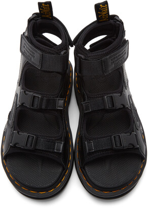 Dr. Martens Black Suicoke Edition Leather Strap BOAK Sandals