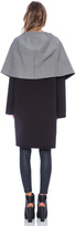 Thumbnail for your product : Norma Kamali Reversible Shawl Collar Coat