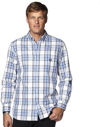 Chaps Big & Tall Classic-Fit Patterned Button-Down Shirt