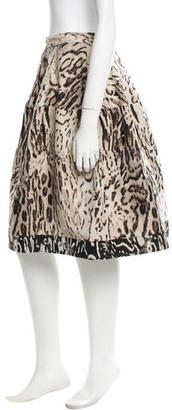 Carolina Herrera Patterned Midi Skirt