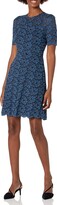 Thumbnail for your product : Lark & Ro Women's Half Sleeve Lace Crewneck Fit and Flare Dress