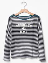 Thumbnail for your product : Gap Stripe graphic tee