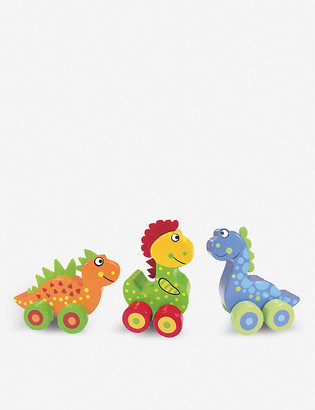 Orange Tree Toys Dinosaur First Vehicles wooden toy dinosaur set of three 10.5cm
