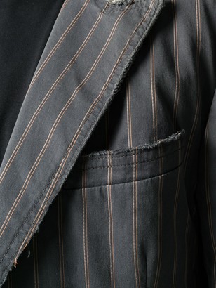 Dolce & Gabbana Pre Owned 2000's Denim Pinstripe Blazer