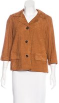 Thumbnail for your product : Gerard Darel Leather Notch-Lapel Blazer