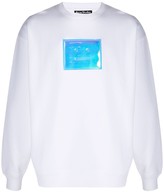 Thumbnail for your product : Acne Studios Holographic Face-Patch Sweatshirt
