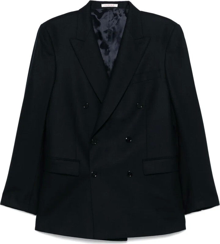 FURSAC Virgin Wool Double-Breasted Blazer