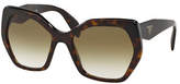 Thumbnail for your product : Prada Angular 56MM Pentagonal Sunglasses