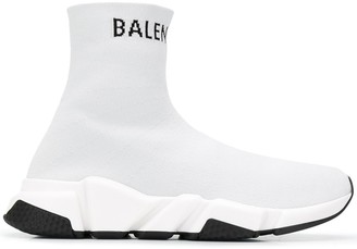 grey balenciaga speed runners